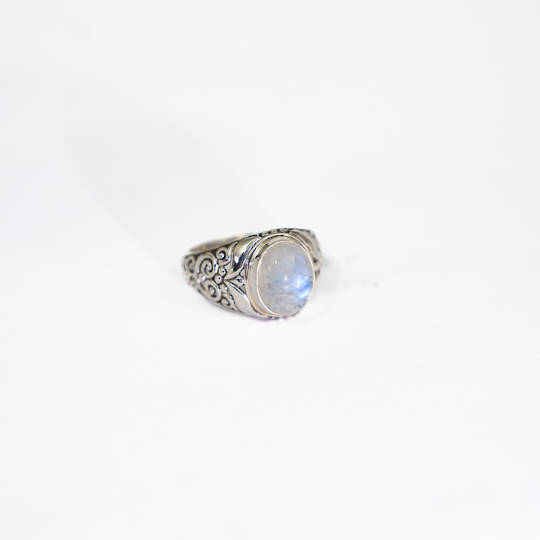 Moonstone Silver Ring