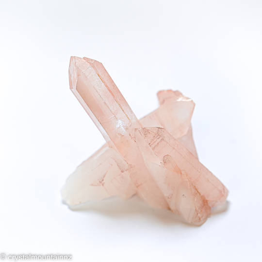 Clear Quartz Cluster with Pink Inclusion