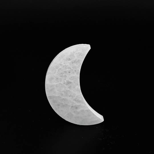 Selenite Plate - Half Moon