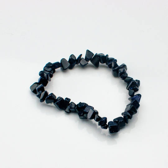 GoldStone (Blue) Chip Bracelet