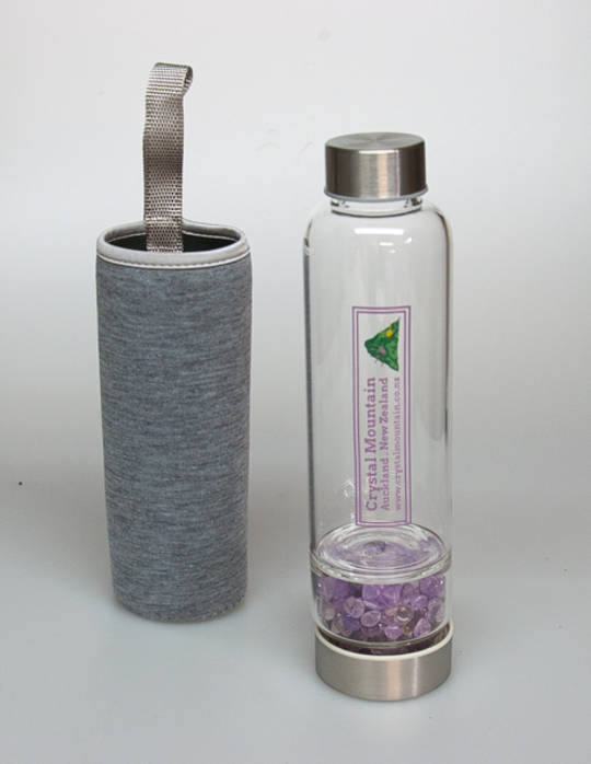 Amethyst  Crystal Water bottle