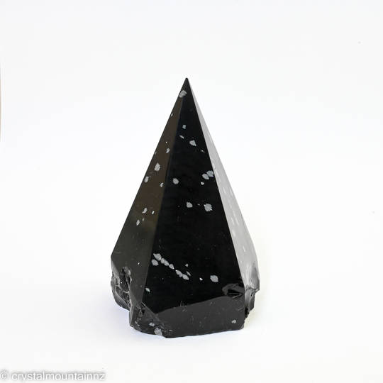 SnowFlake Obsidian Part Polished Point image 0
