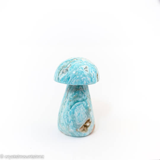 Blue Aragonite Mushroom image 0
