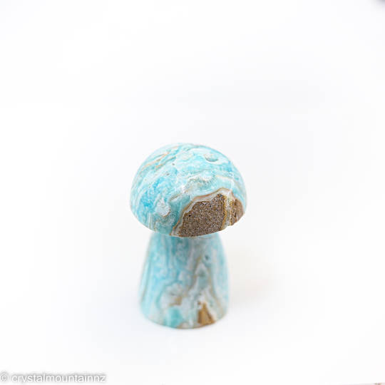 Blue Aragonite Mushroom image 1