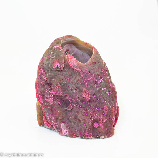  Agate Geode Candle Holder - pink image 1
