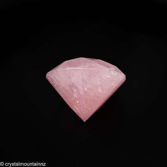 Large Rose Quartz Diamond Shape image 4