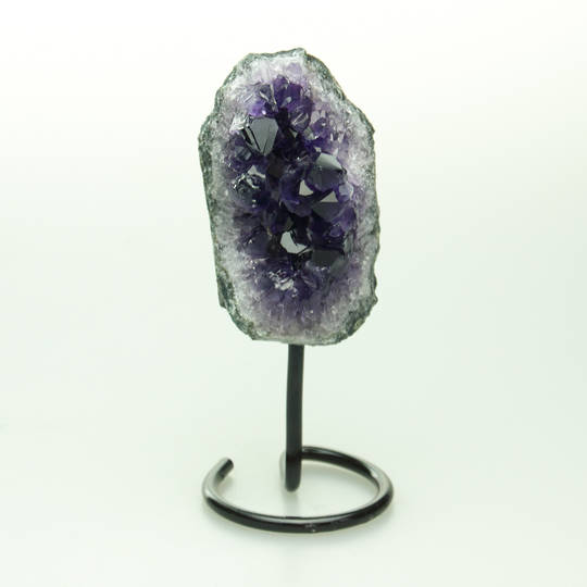 Amethyst Druze on metal stand image 1