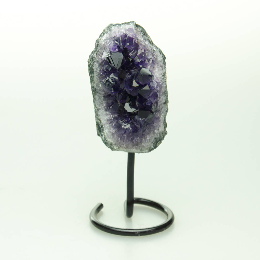 Amethyst Druze on metal stand image 1