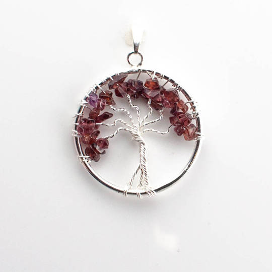 pendant tree of life Garnet image 0