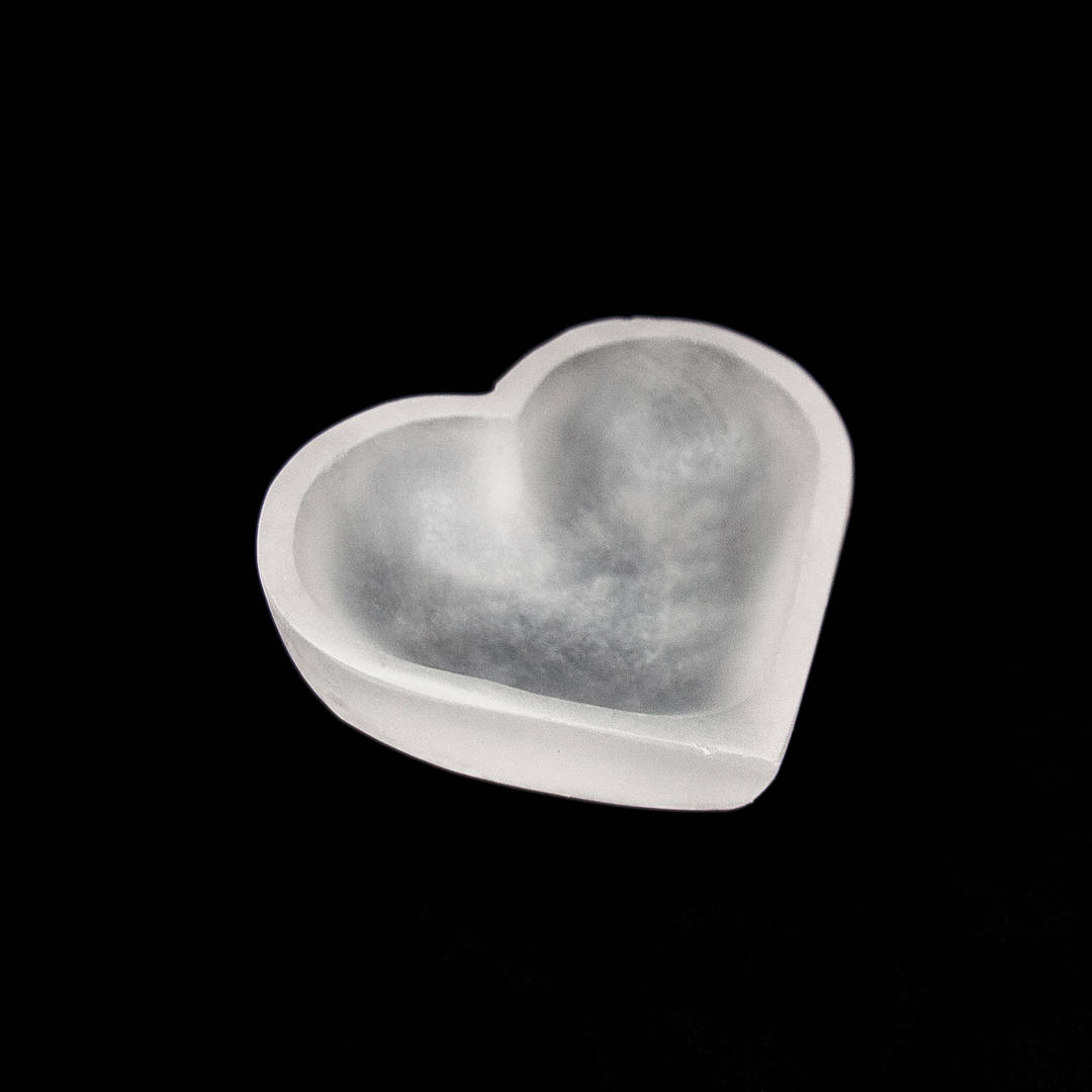 Selenite Bowl Heart image 0
