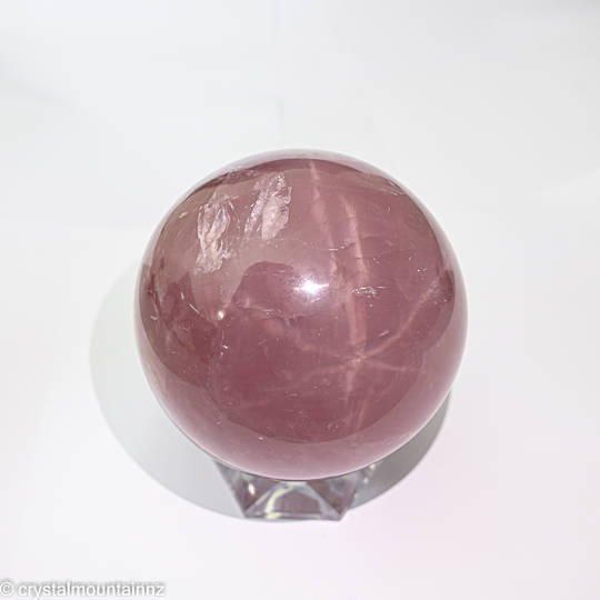 Star Rose Quartz Sphere image 1