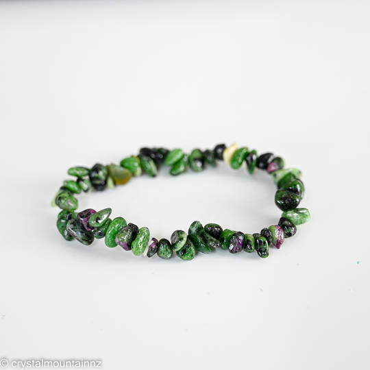 Ruby and Zoisite Chip Bracelet image 0