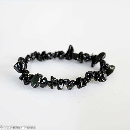 Obsidian Chip Bracelet image 0