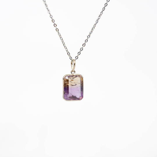 Ametrine Silver Pendant image 0