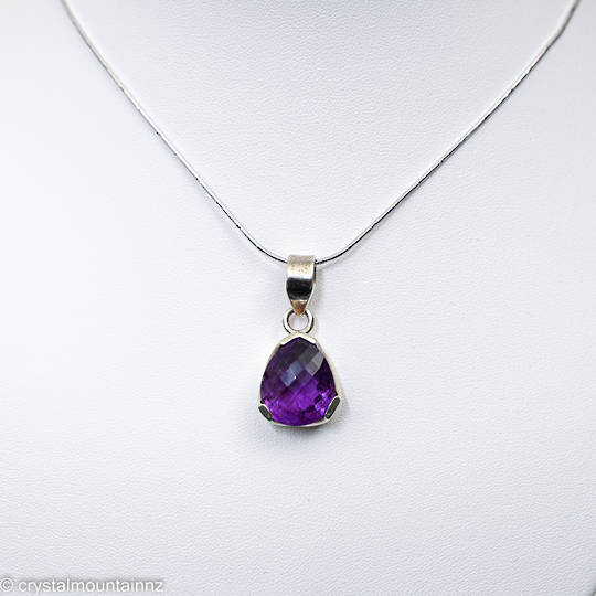 Amethyst Silver Pendant image 1