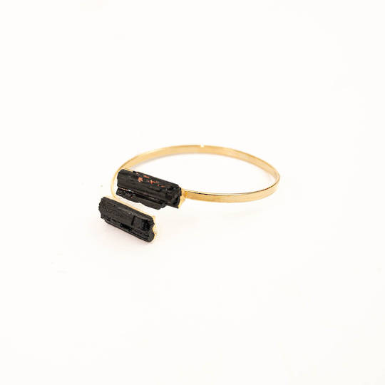 Tourmaline Rough Cuff Bracelet image 0