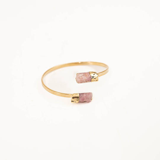 Tourmaline Rough Cuff Bracelet image 0