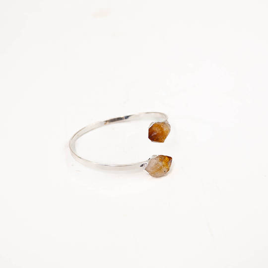 Citrine Point Cuff Bracelet image 0