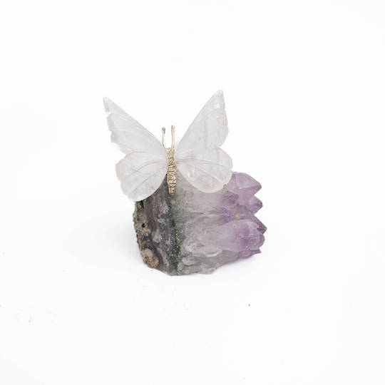 Clear Quartz Butterfly image 0