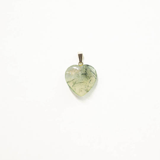 Prehnite Heart Pendant image 0