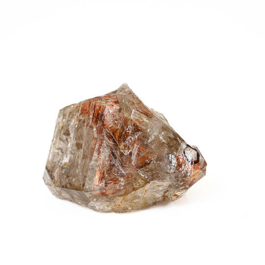 Natural Smoky Elestial Quartz with Fluid Inclusion (Enhydro) image 0