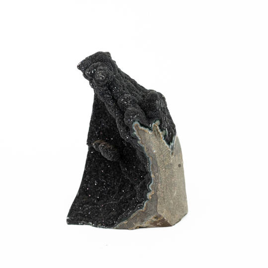 Black Chalcedony Druze aka "Black Amethyst" image 1