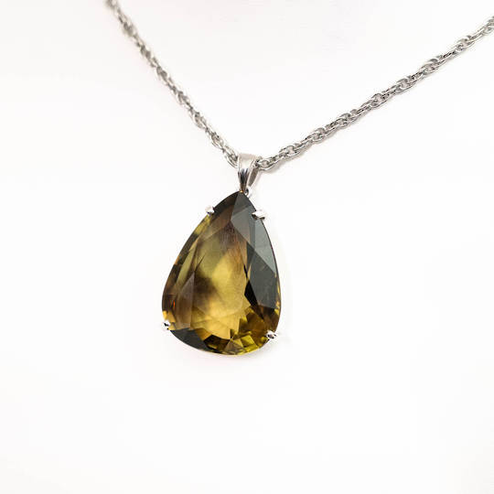 Citrine Silver Pendant image 1