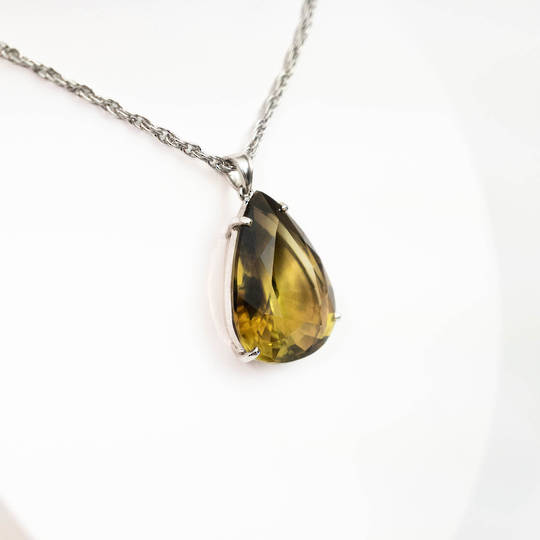 Citrine Silver Pendant image 3