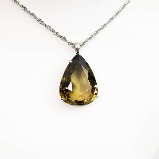 Citrine Silver Pendant image 0