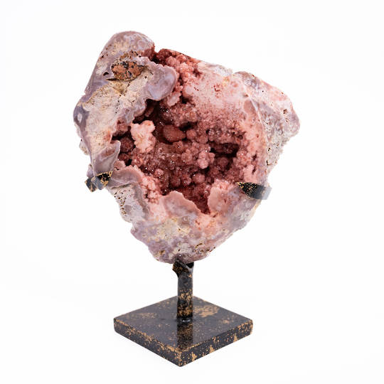 Pink Amethyst Freeform on a metal stand. image 0