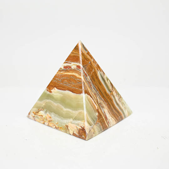 Banded Calcite Pyramid image 0