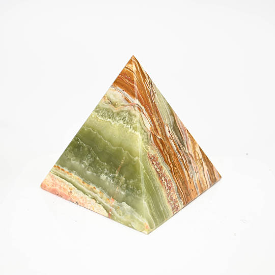 Banded Calcite Pyramid image 0