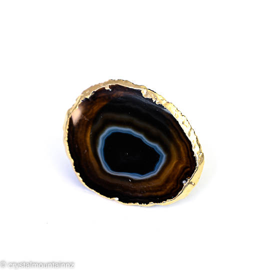 Agate Slice PopSocket - Black image 1