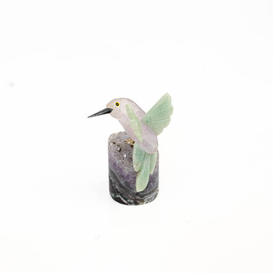 Hummingbird on Amethyst Druze image 1