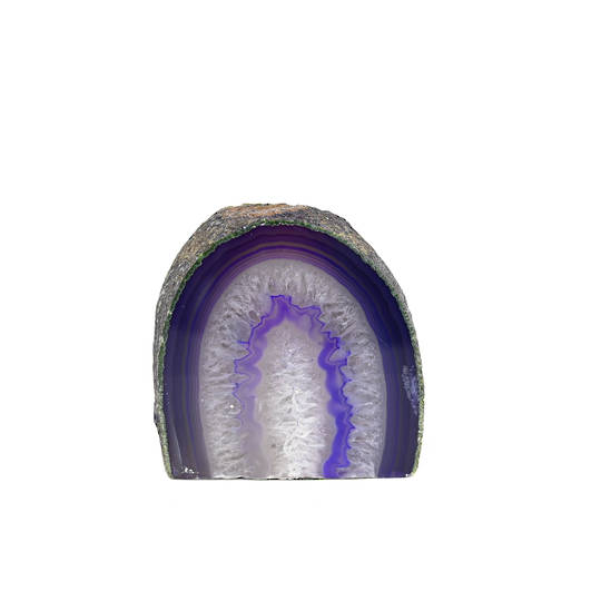  Agate Geode Candle Holder - Purple image 0
