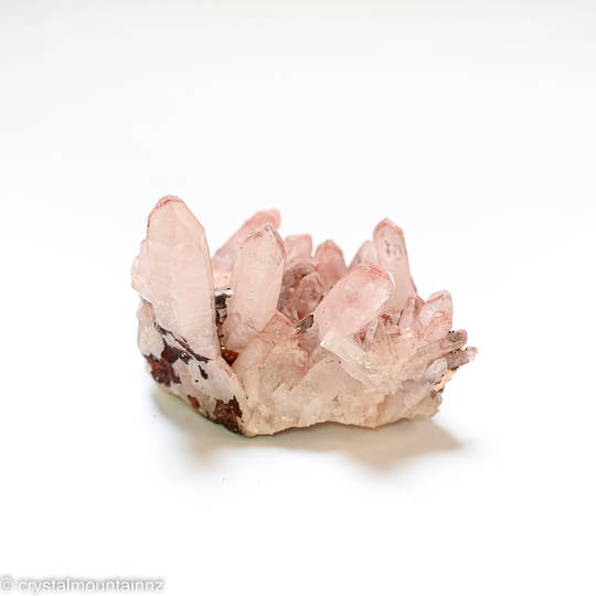 Clear Quartz Cluster with Pink Inclusion image 1
