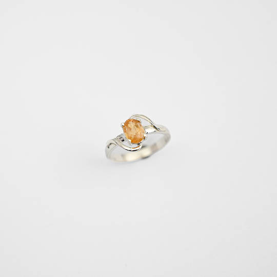 Imperial Topaz Silver Ring image 0