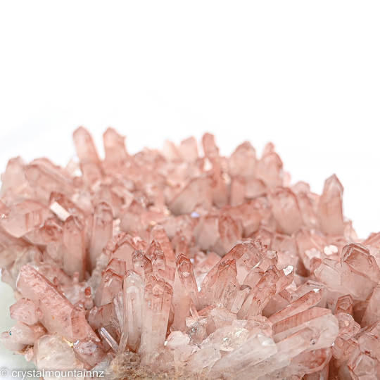 Clear Quartz Cluster with Pink Inclusion image 1