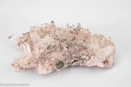 Colombian Pink Clear Quartz Cluster image 1