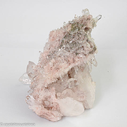 Colombian Pink Clear Quartz Cluster image 9
