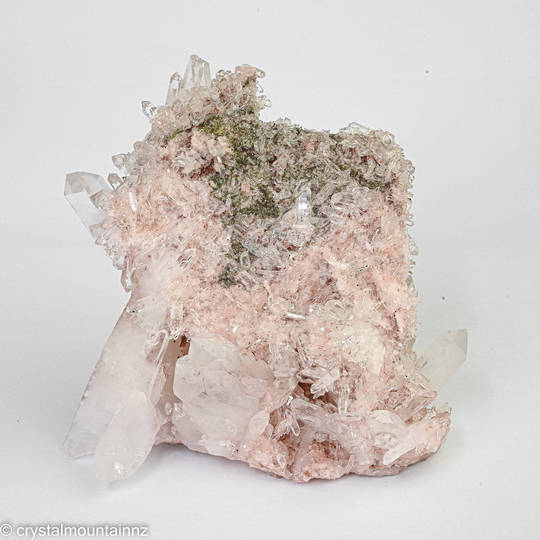 Colombian Pink Clear Quartz Cluster image 0