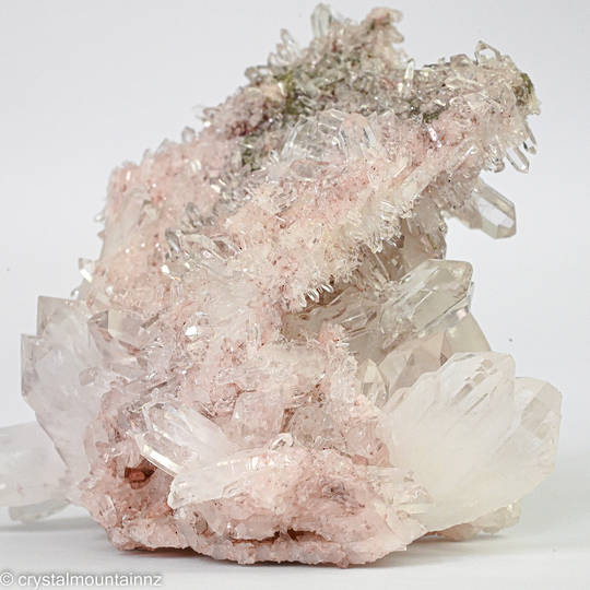 Colombian Pink Clear Quartz Cluster image 5