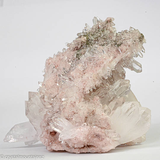 Colombian Pink Clear Quartz Cluster image 6