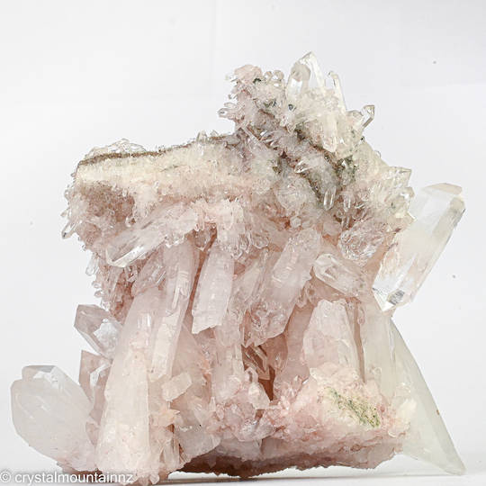 Colombian Pink Clear Quartz Cluster image 7