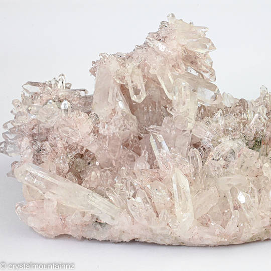 Colombian Pink Clear Quartz Cluster image 3