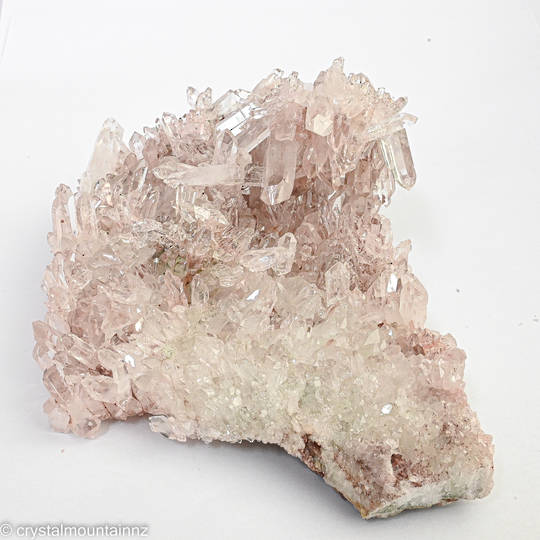 Colombian Pink Clear Quartz Cluster image 6