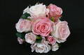 Mixed Pink, White & Blush Rose Round Posy