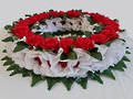 24 Red Rose Wreath – Artificial