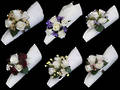 Floral Serviette Ring Set x 4