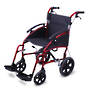 Traveller Transit Wheelchair 46 cm with 12" Rear Wheels and Quick Release Foldable Backrest